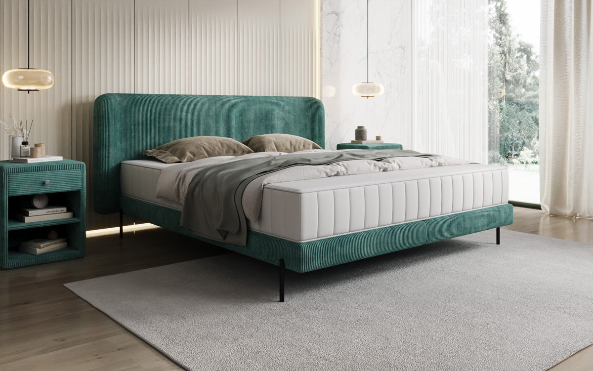 Designer Polsterbett Enna in Cord