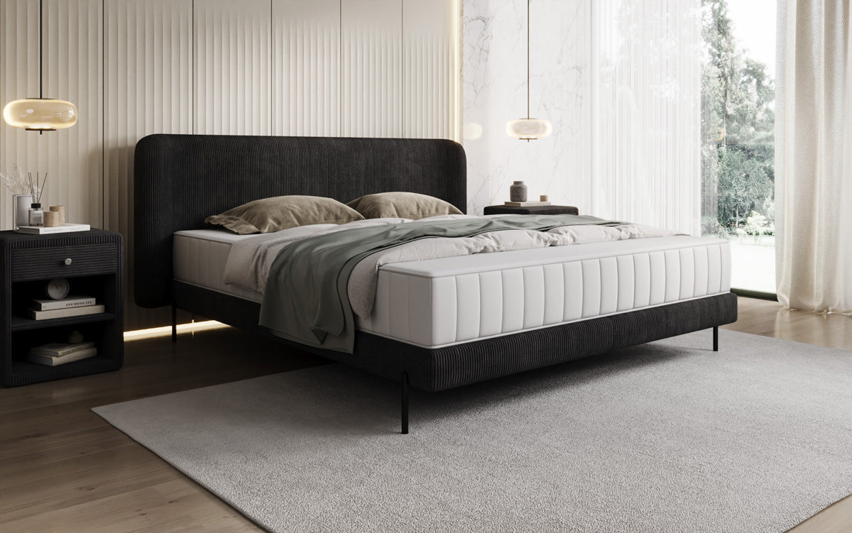 Designer Polsterbett Enna in Cord