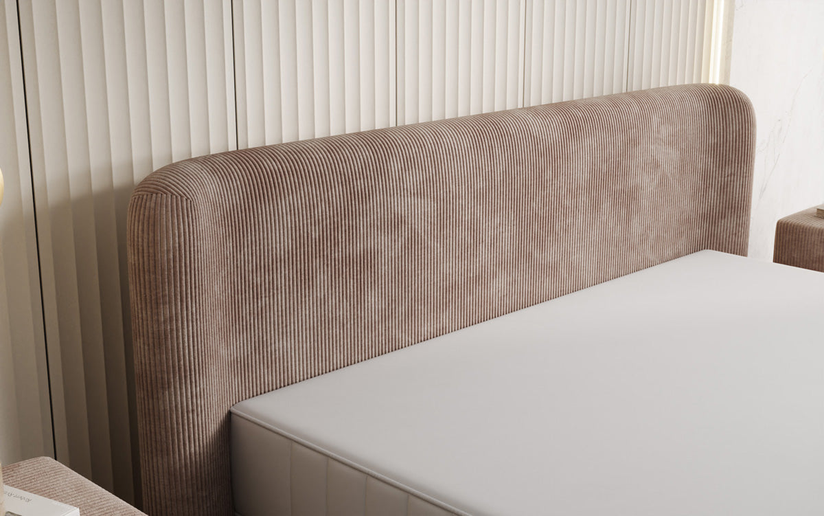 Designer Polsterbett Enna in Cord
