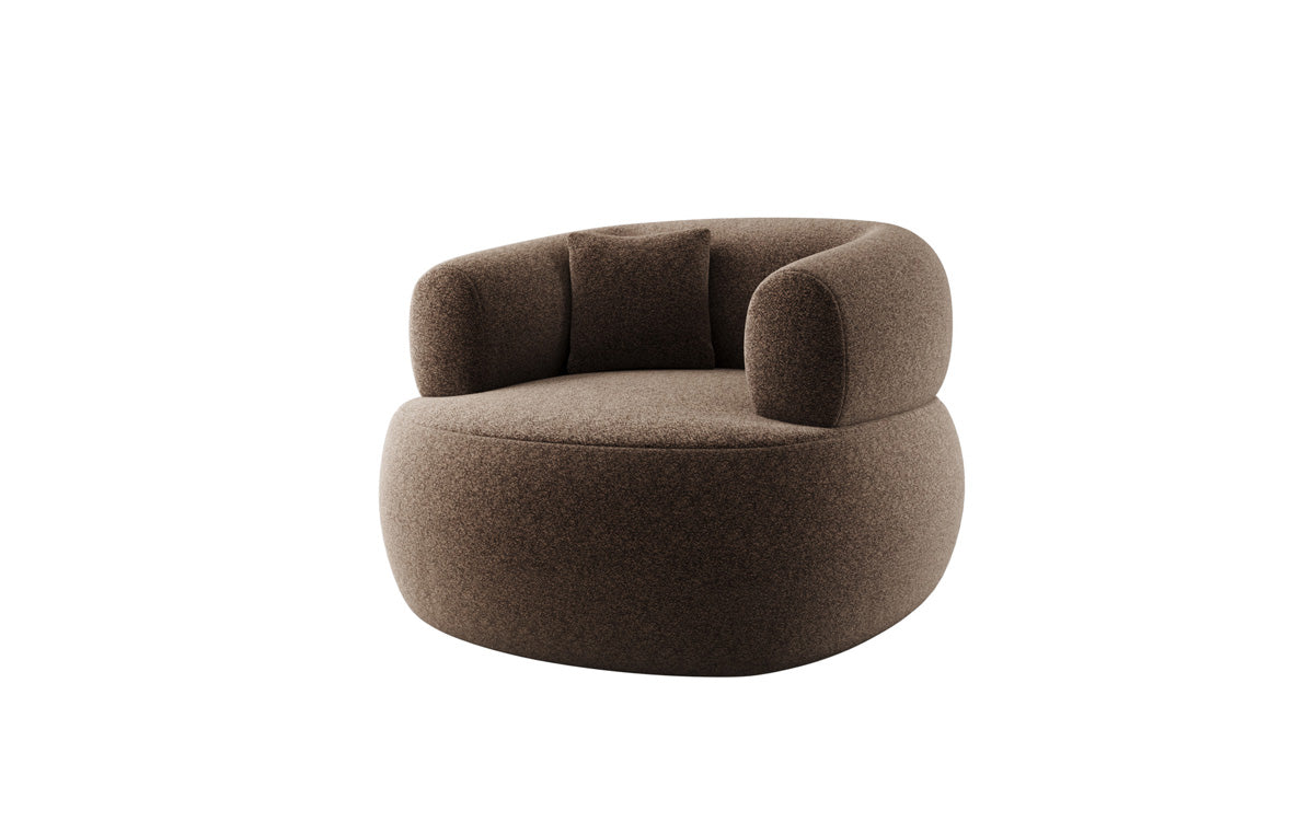 Designer Sofa-Sessel Bao in Strukturstoff - 360°-Drehfunktion
