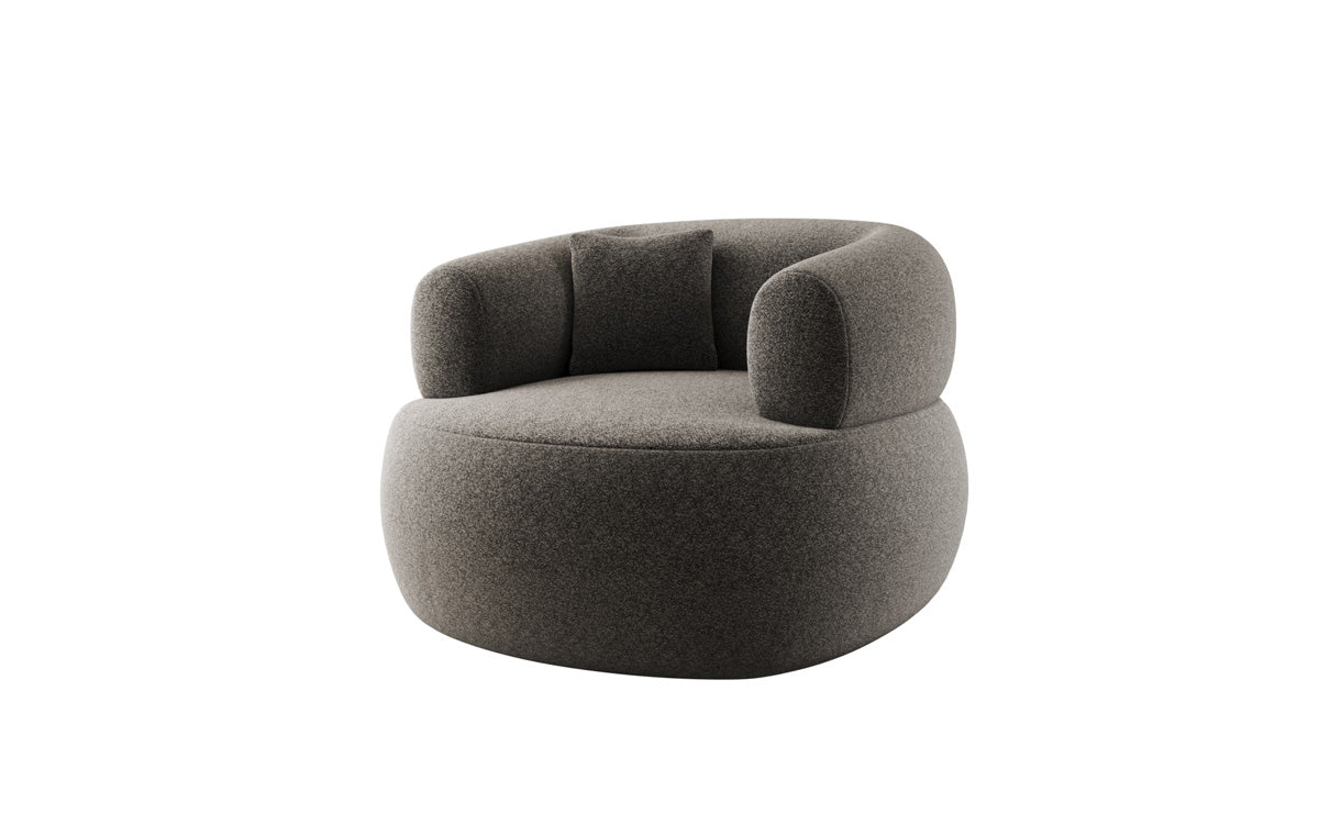 Designer Sofa-Sessel Bao in Strukturstoff - 360°-Drehfunktion