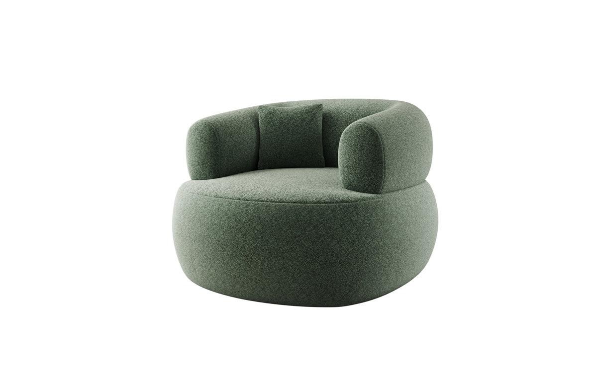 Designer Sofa-Sessel Bao in Strukturstoff - 360°-Drehfunktion