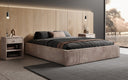 Designer Polsterbett Base mit Stauraum ohne Headboard in Cord