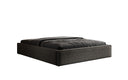 Designer gestoffeerd bed Base met opbergruimte zonder hoofdbord in structuurstof