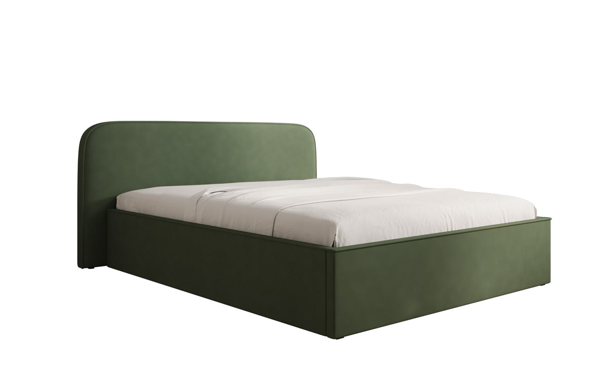 Designer gestoffeerd bed Nola in Stof met opbergruimte