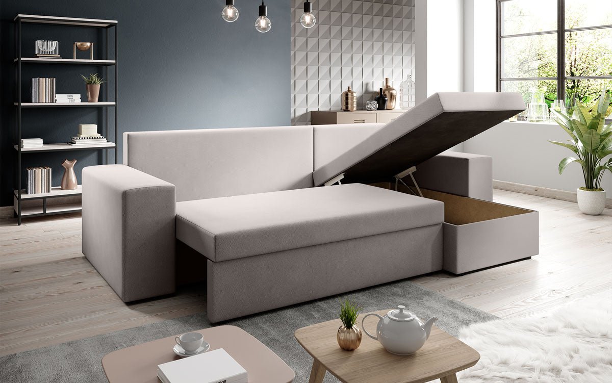 Designer Sofa Denver Stof met slaap- en klapfunctie