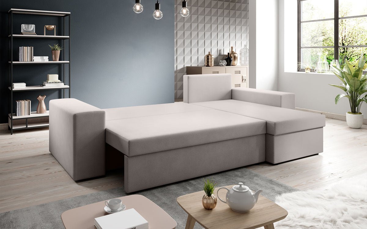 Designer Sofa Denver Stof met slaap- en klapfunctie