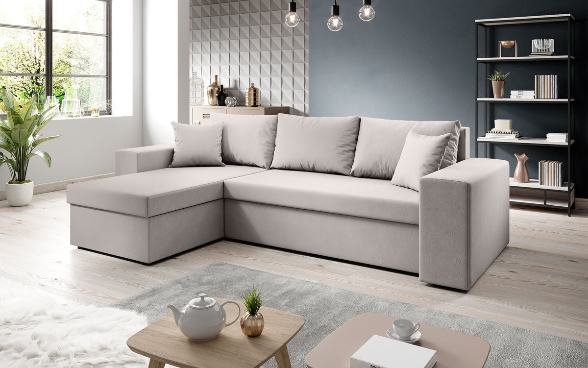 Designer Sofa Denver Stof met slaap- en klapfunctie