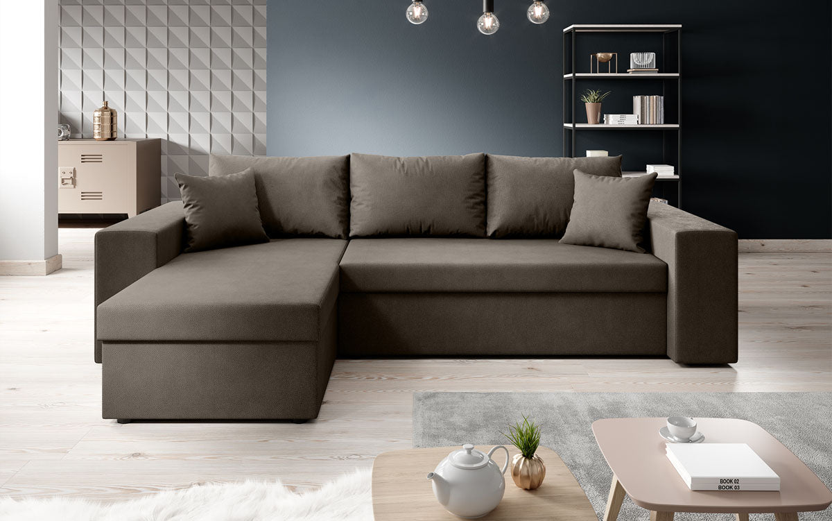 Designer Sofa Denver Stof met slaap- en klapfunctie