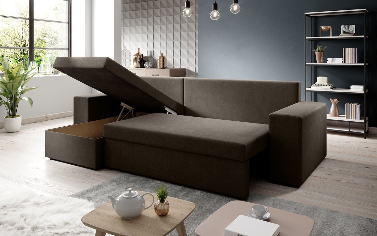 Designer Sofa Denver Stof met slaap- en klapfunctie