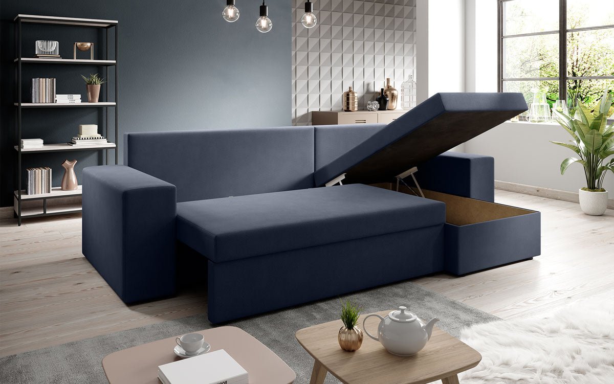 Designer Sofa Denver Stof met slaap- en klapfunctie
