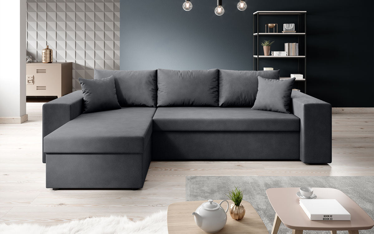 Designer Sofa Denver Stof met slaap- en klapfunctie