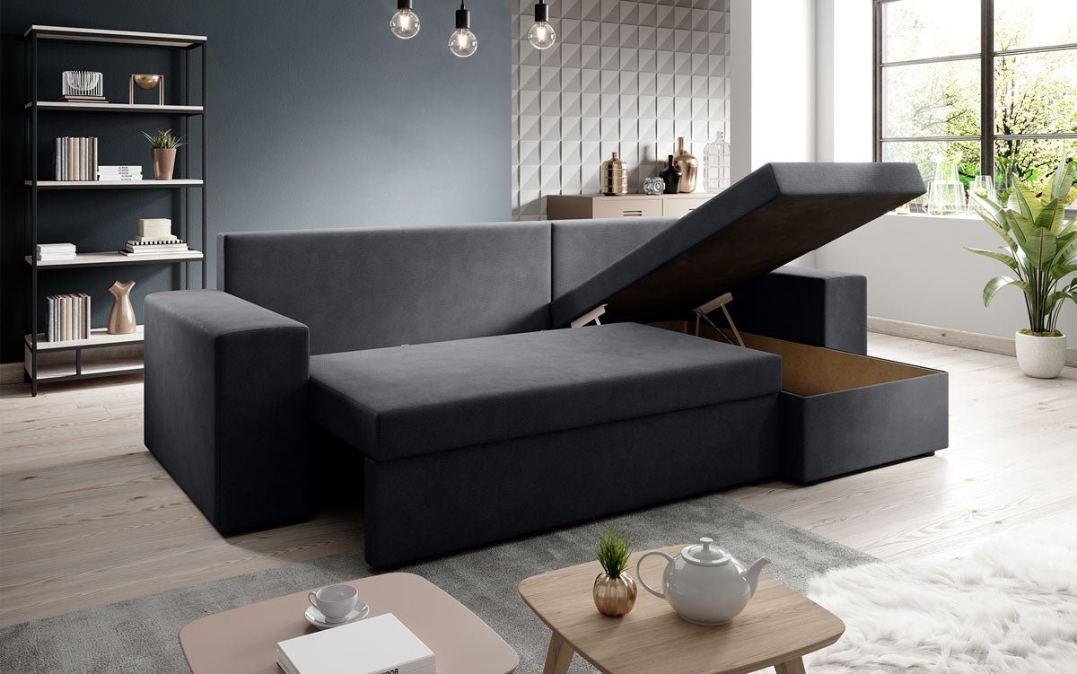Designer Sofa Denver Stof met slaap- en klapfunctie