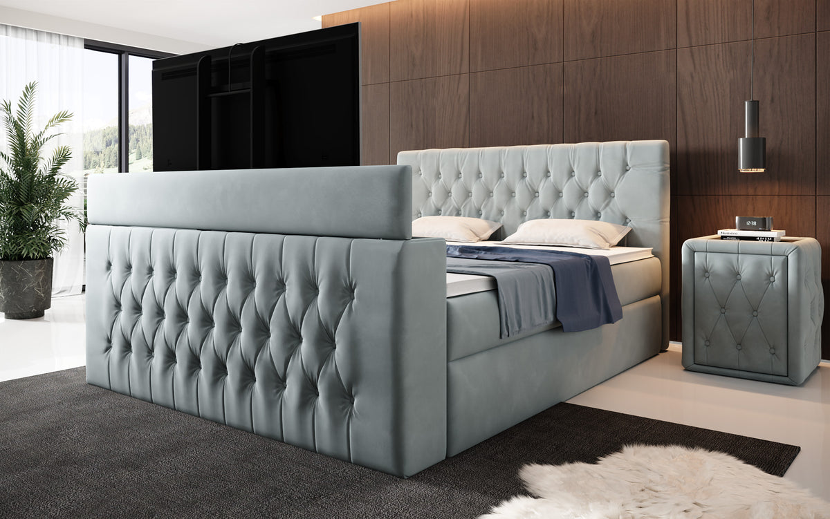 Boxspringbett Velano mit TV Lift und Stauraum