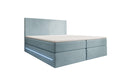 Boxspringbett Voyage mit LED u. Stauraum in Samt