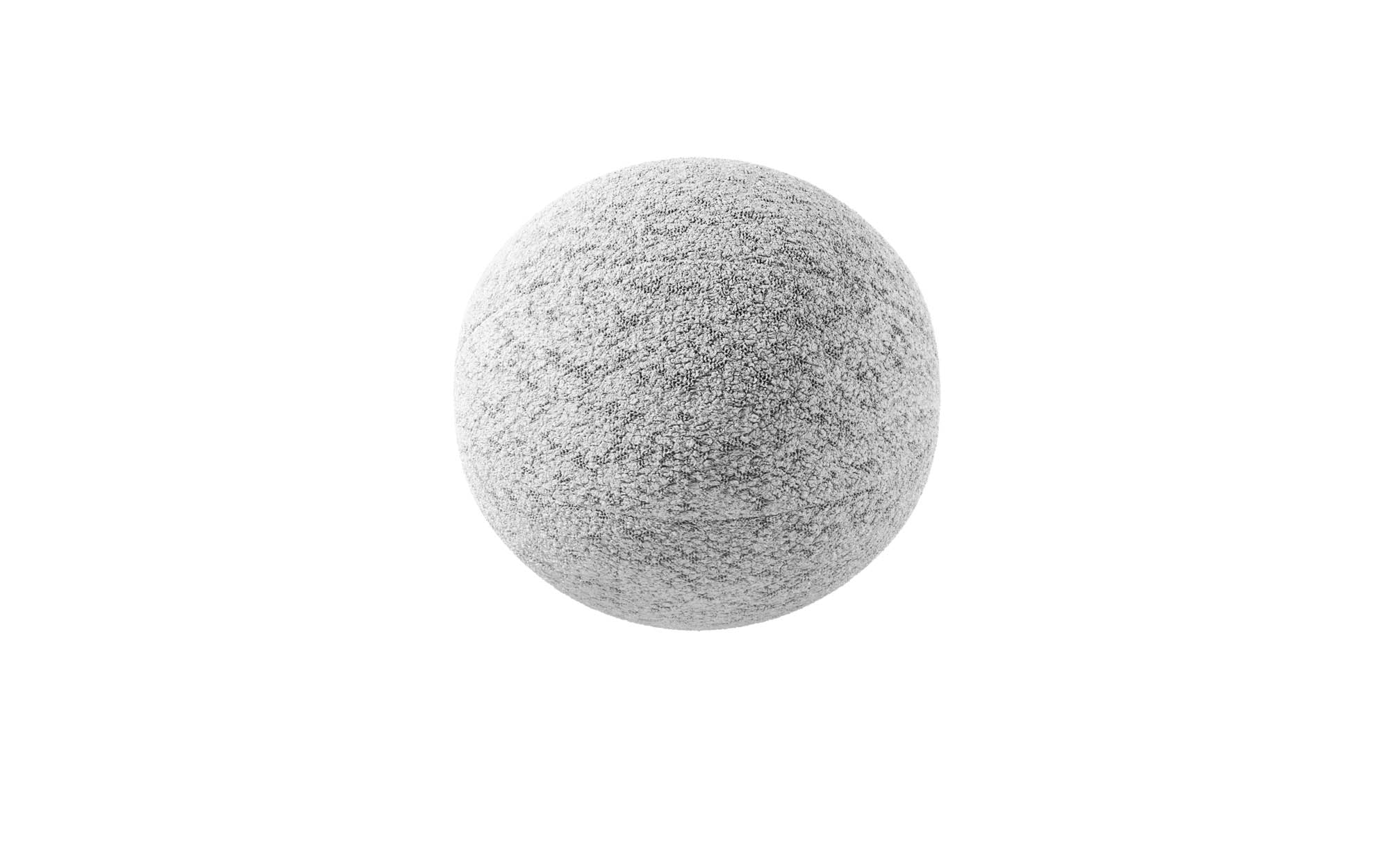 Coussin décoratif rond Sphere ⌀35 cm en Bouclé