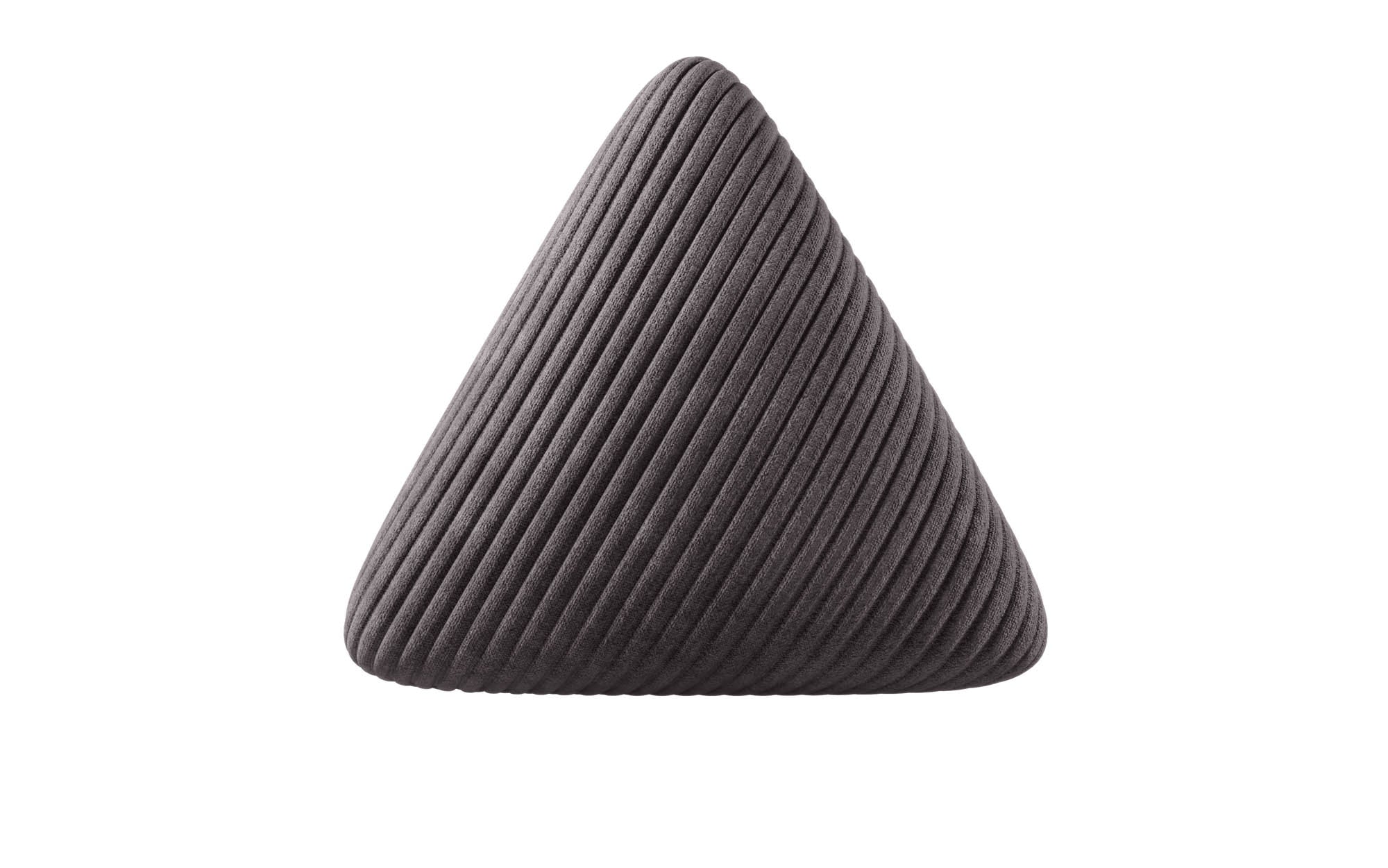 Coussin décoratif triangulaire Nook en Côtelé
