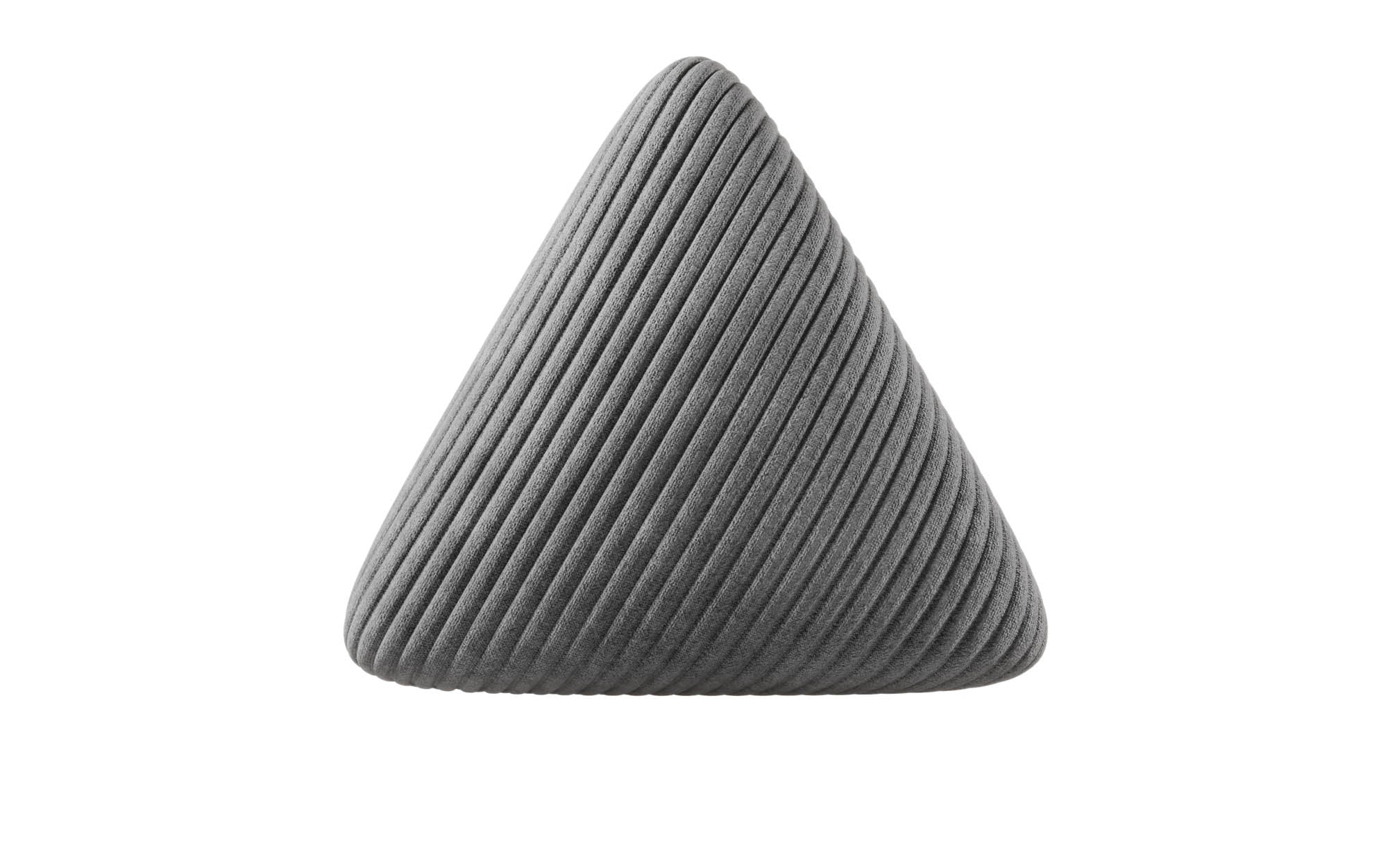 Coussin décoratif triangulaire Nook en Côtelé