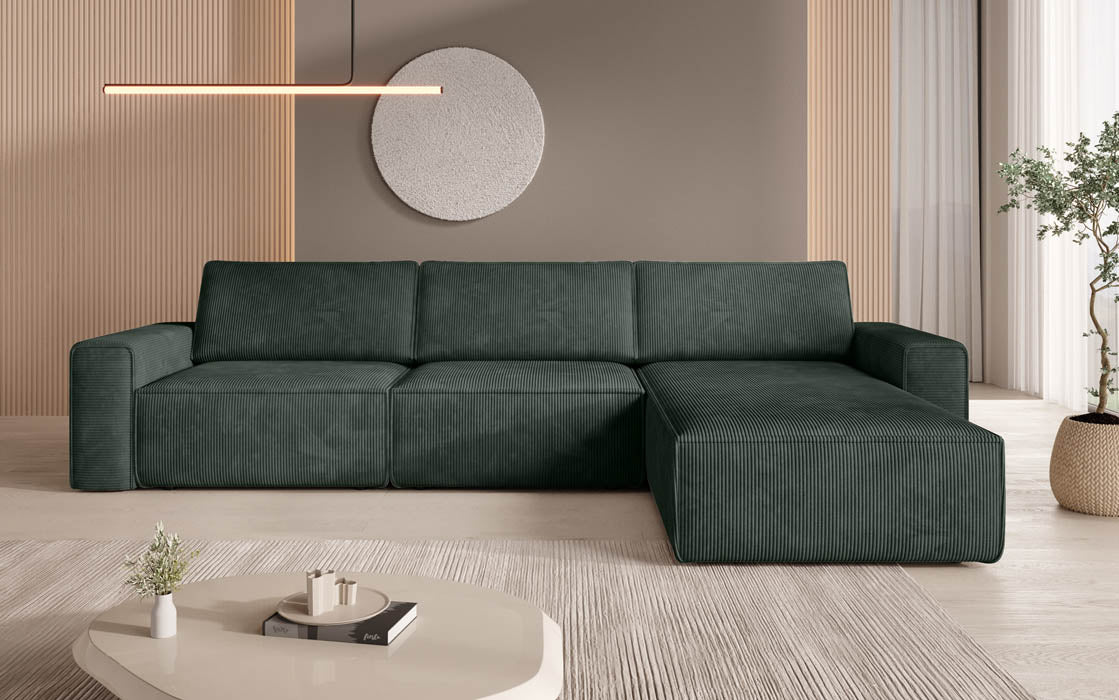 Modulaire hoekbank Yuma L van corduroy