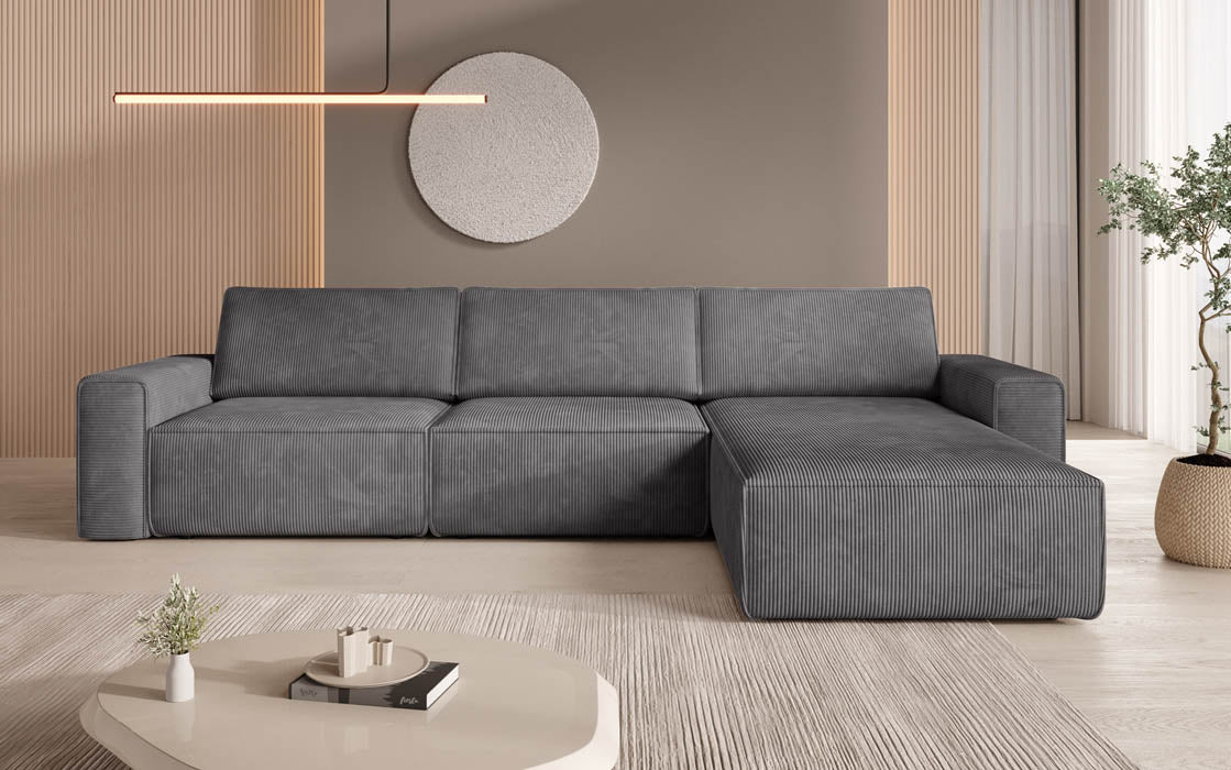 Modulaire hoekbank Yuma L van corduroy