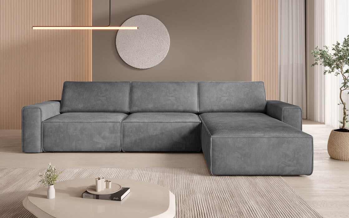 Modulaire hoekbank Yuma L van corduroy