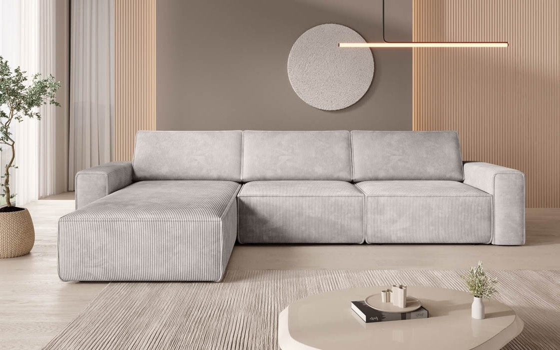 Modulaire hoekbank Yuma L van corduroy