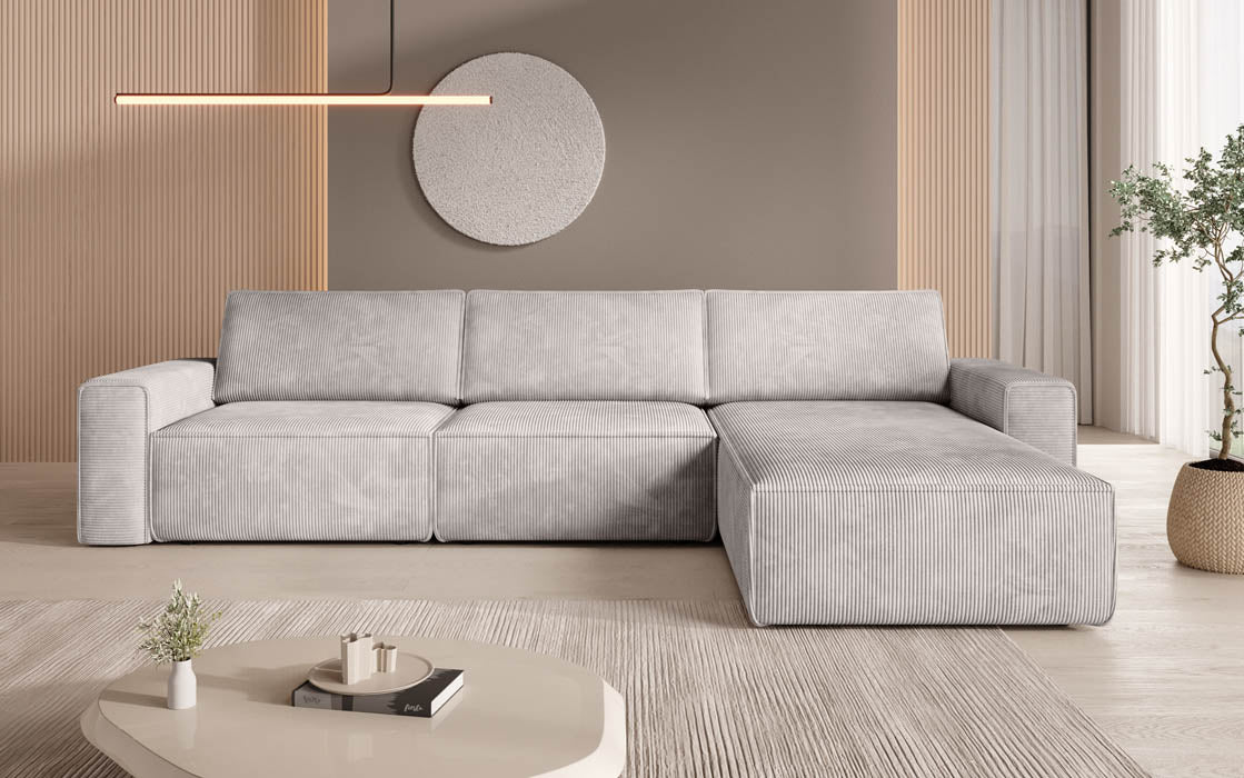 Modulaire hoekbank Yuma L van corduroy