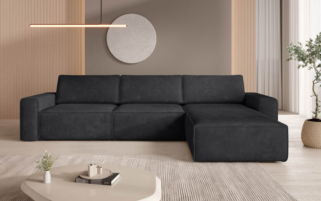 Modulaire hoekbank Yuma L van corduroy