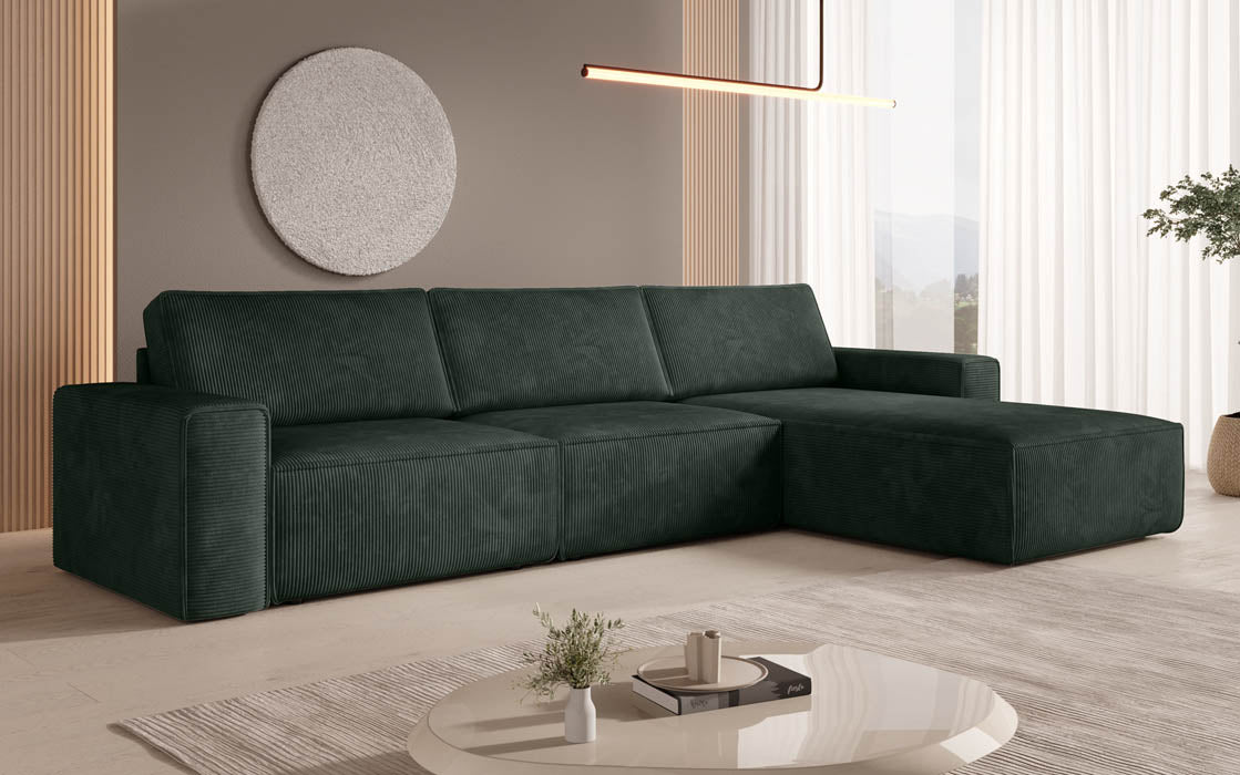 Modulaire hoekbank Yuma L van corduroy