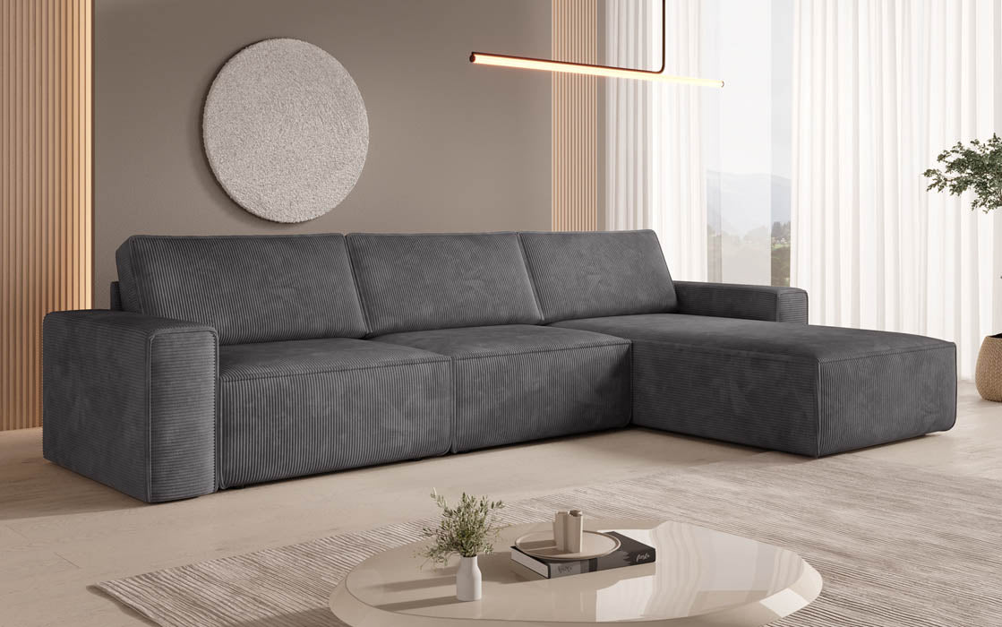 Modulaire hoekbank Yuma L van corduroy