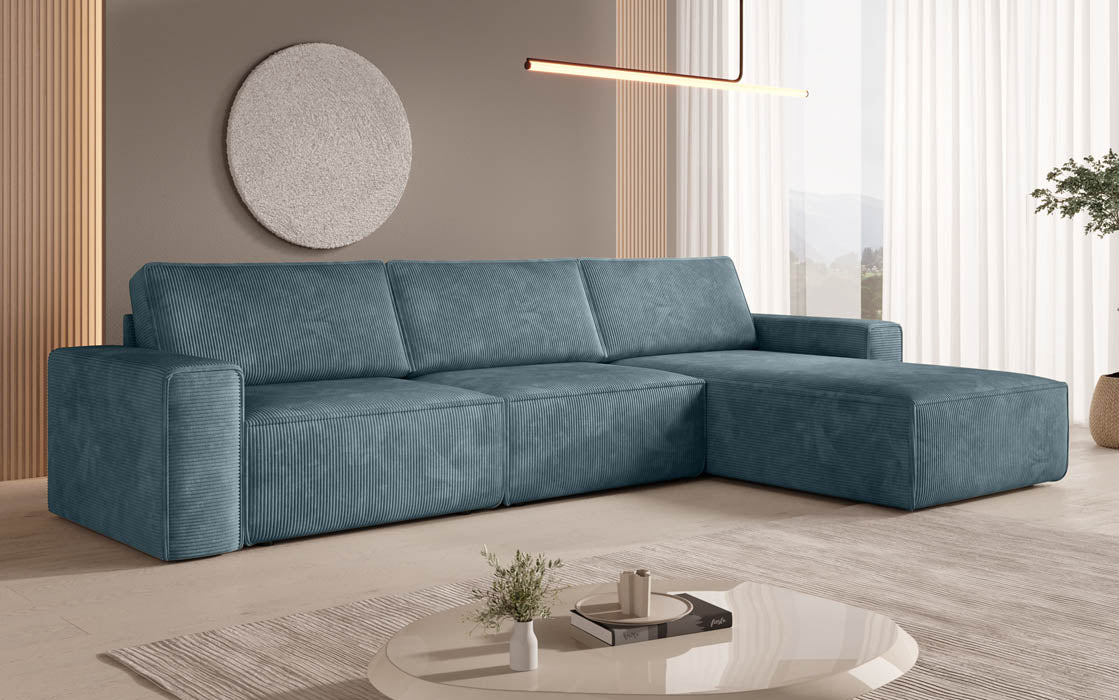 Modulaire hoekbank Yuma L van corduroy