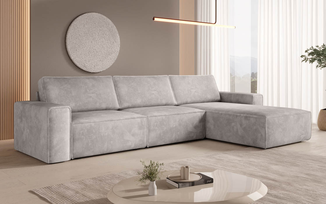 Modulaire hoekbank Yuma L van corduroy