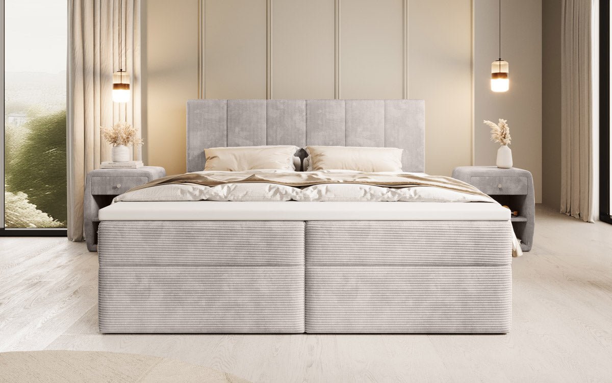 Aurelia Cord Box Spring Bed with Storage