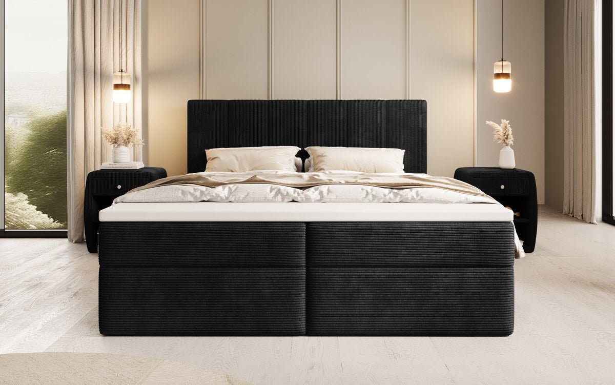Aurelia Cord Box Spring Bed with Storage