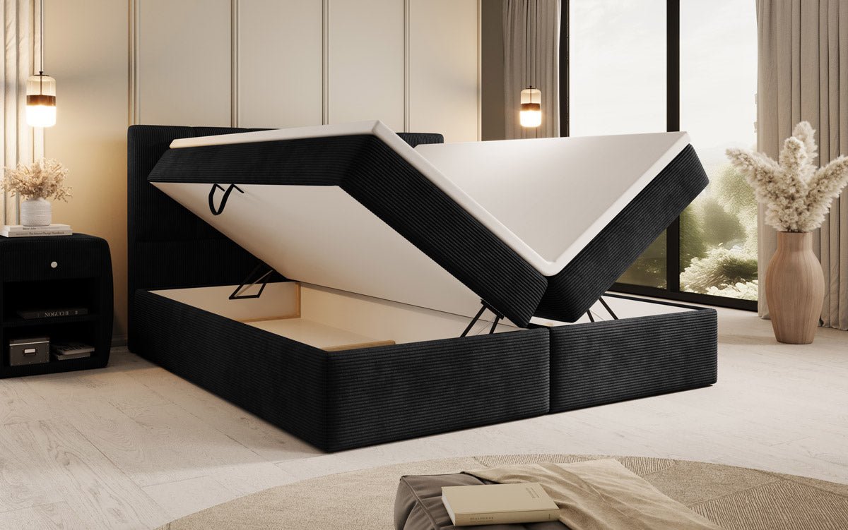Aurelia Cord Box Spring Bed with Storage