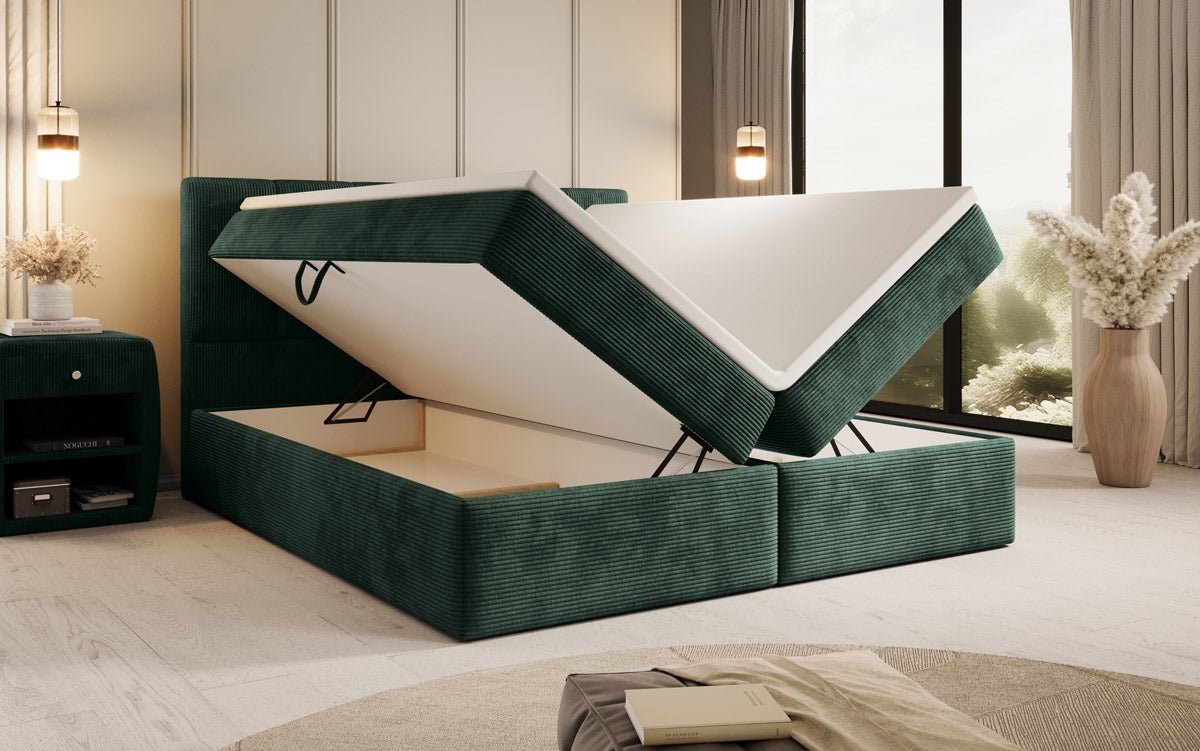 Aurelia Cord Box Spring Bed with Storage