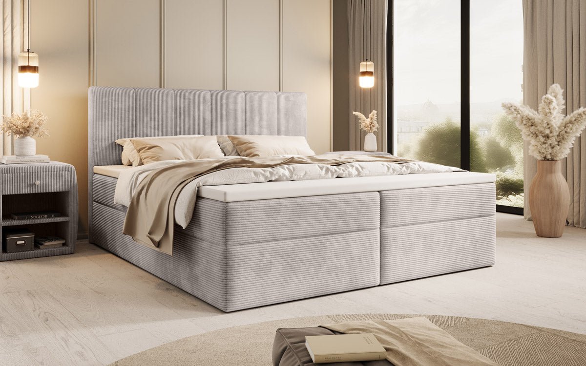 Aurelia Cord Box Spring Bed with Storage