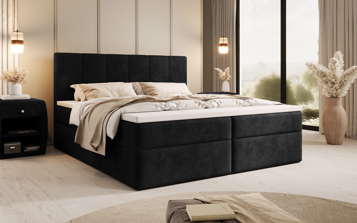 Aurelia Cord Box Spring Bed with Storage