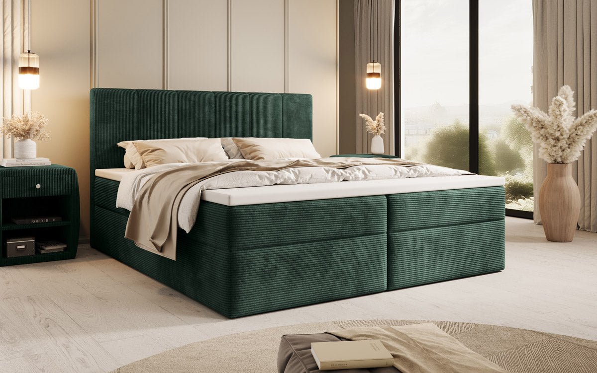 Aurelia Cord Box Spring Bed with Storage