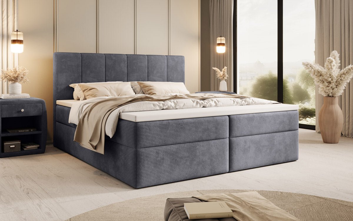 Aurelia Cord Box Spring Bed with Storage