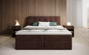 Lit boxspring Amalia Velours avec espace de rangement