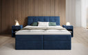 Lit boxspring Amalia Velours avec espace de rangement