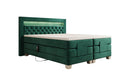 Lit boxspring Velora Velours réglable électriquement avec LED