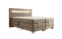 Lit boxspring Velora Velours réglable électriquement avec LED