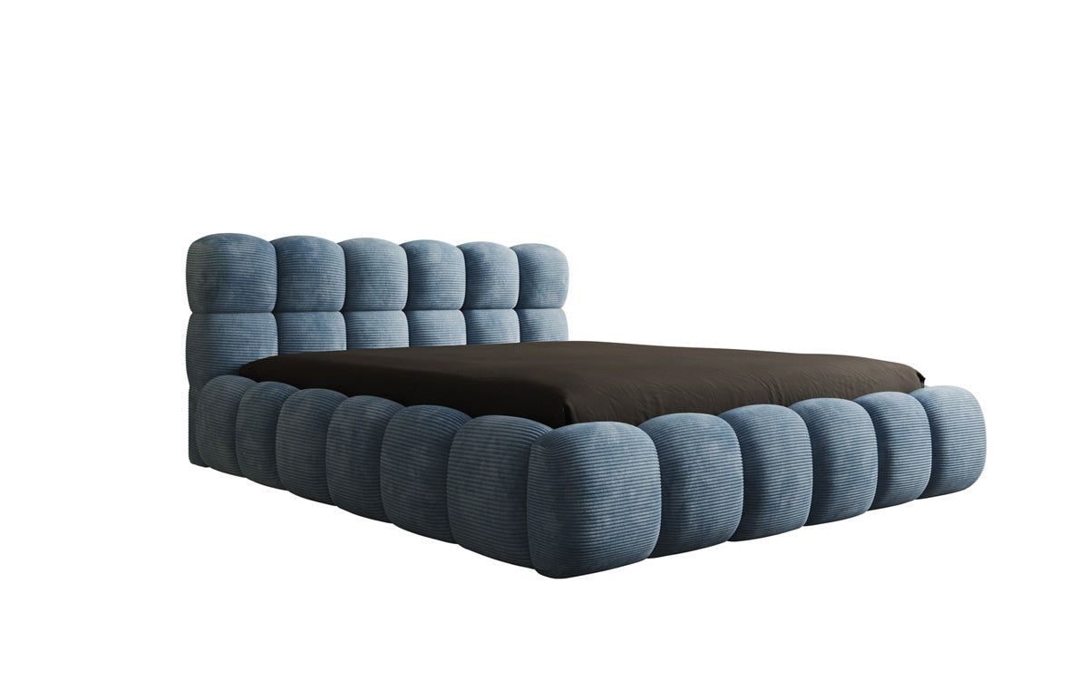 Designer Polsterbett Boston Cord mit Stauraum