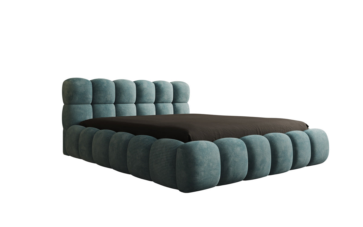 Designer Polsterbett Boston Cord mit Stauraum