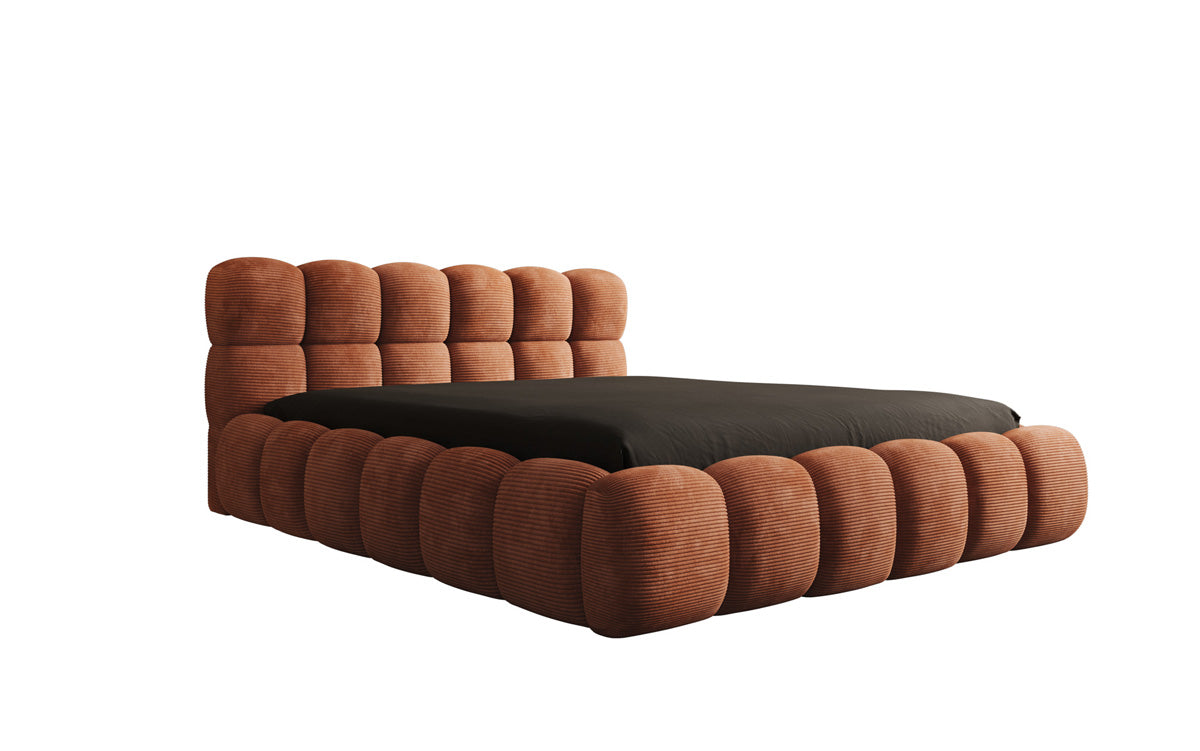 Designer Polsterbett Boston Cord mit Stauraum