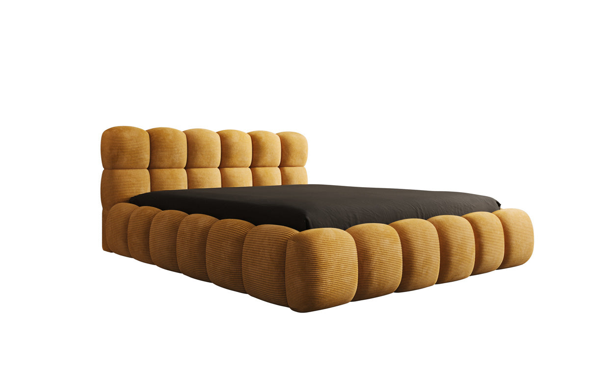 Designer Polsterbett Boston Cord mit Stauraum