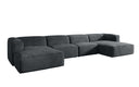 Designer Sofa Comfy U in Fluweel
