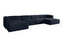 Designer Sofa Comfy U in Fluweel